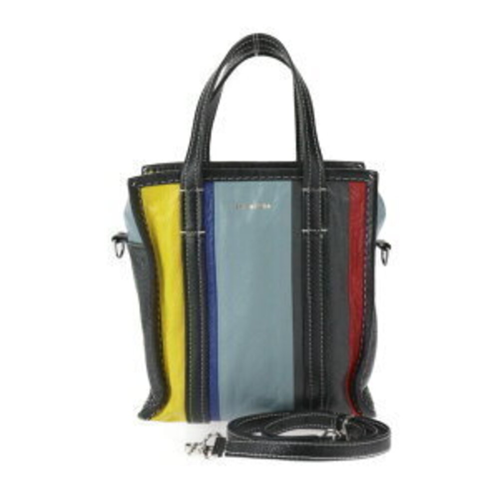 BALENCIAGA Bazaar Shopper XS handbag multicolored lambskin shoulder bag tote